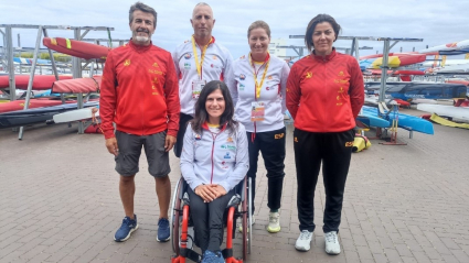 Palistas de Extremadura en Europeo Paracanoe