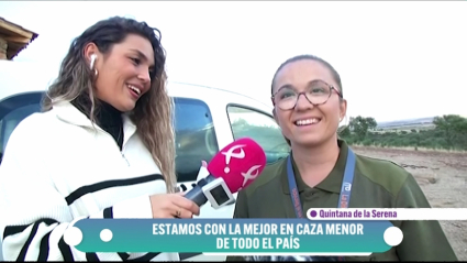 campeona de España de caza menor con perro, María