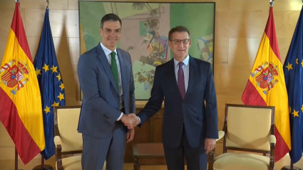 Pedro Sánchez y Núñez Feijóo