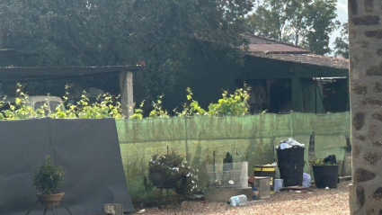Incendio cerca de la ermita de Bótoa