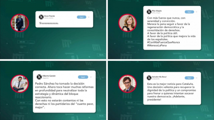Reacciones en redes sociales