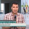 Sergio Blasco informa desde la puerta del Servicio Extremeño de Salud