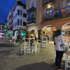 Una terraza en la plaza Mayor de Plasencia
