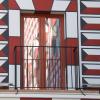 Detalle de la fachada de una de las Casas Coloradas