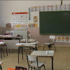 Clase de un colegio público vacía