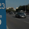 Vehículos saliendo esta tarde de Madrid tras decretarse el Estado de Alarma