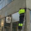 Trabajos para el cambio de nombre de la avenida