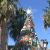 Árbol navideño de ganchillo de Aldea del Cano