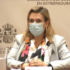 La delegada del Gobierno de Extremadura, en rueda de prensa | Archivo
