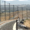 Tramo de las obras del tren 