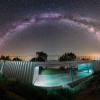 Arco de la Vía Láctea visto desde Extremadura