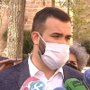 Luis Salaya atiende a los medios