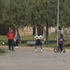 Imagen del parque del Río, en Badajoz.