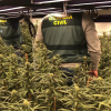 Agentes de la Guardia Civil en uno de los centros de producción desmantelados