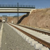 Vías del tren por las que discurrirá la futura línea del AVE entre Badajoz y Madrid.