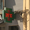 Un termómetro marca 39º 