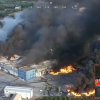 Incendio en la central hortofrutícola cercana a Calamonte