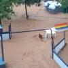 Calles inundadas en Almendralejo