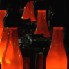 botellas de vidrio