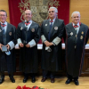 Los cuatro galardonados con la Medalla de la Orden de San Raimundo de Peñafort.
