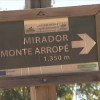 Monte Arropé donde se prevé construir el complejo budista