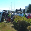El camión iba cargado de hielo en el momento del accidente
