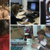 Mujeres realizando algunas de sus tareas cotidianas