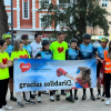 Pedro, a su llegada tras recorrer 400 kilómetros en una sola etapa