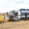 Retirada del camión accidentado
