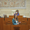 Lara Garlitos, durante su intervención en el Debate sobre el Estado de la Región