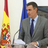 Pedro Sánchez, durante la presentación de la gigafactoría de Navalmora