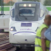 Tren Alvia -730 entrando en la estación de Cáceres