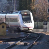 Tren de media distancia a su llegada a Badajoz