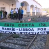 Marcha por el tren digno en Valencia de Alcántara