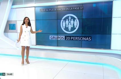 Silvia Solano informa desde plató de las novedades en los comercios con la entrada de la fase 3