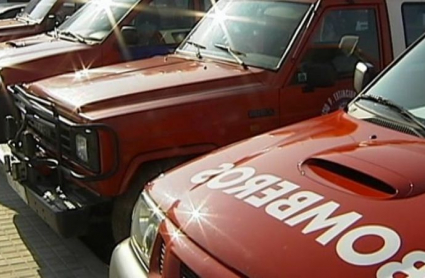 Vehículos del parque de bomberos de Almendralejo | Archivo
