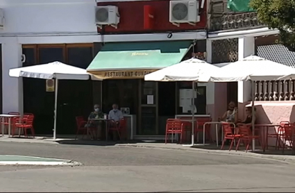 calle de la localidad cacereña de Alcántara