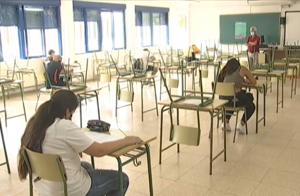 Clase con pocos alumnos