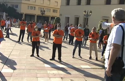 Protesta de hosteleros contra las restricciones