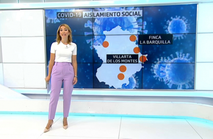 mapa con los 6 pueblos aislados en Extremadura