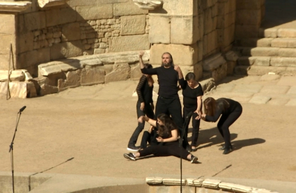 Actores amateur en el Teatro Romano de Mérida
