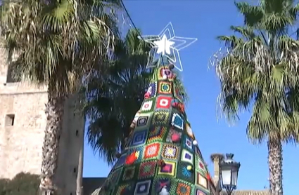 Árbol navideño de ganchillo de Aldea del Cano