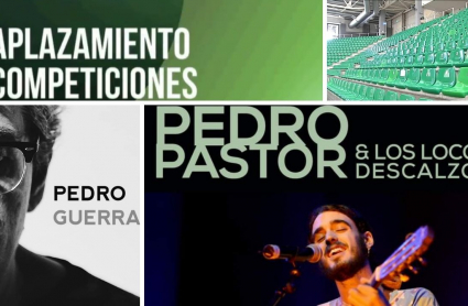 Imágenes de actividades culturales y deportivas suspendidas o sin público