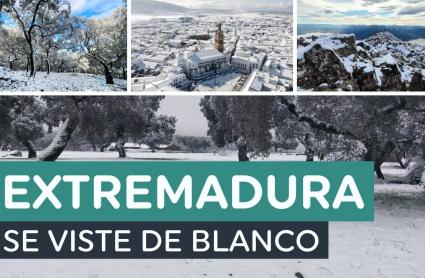 Nevadas en Extremadura