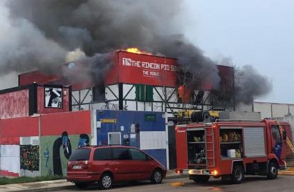 Incendio en Don Benito