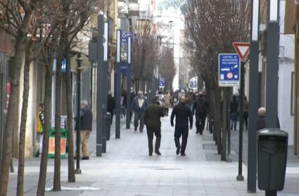 Imagen de la calle Menacho de Badajoz este fin de semana 