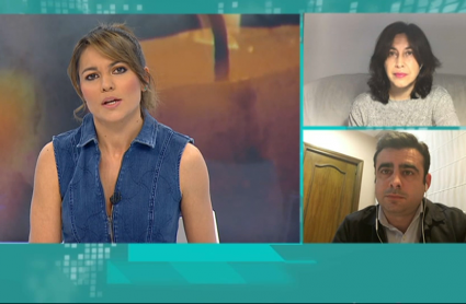 Momento de la entrevista  sobre las previsiones para la Semana Santa, a representantes del sector turístico en la región 