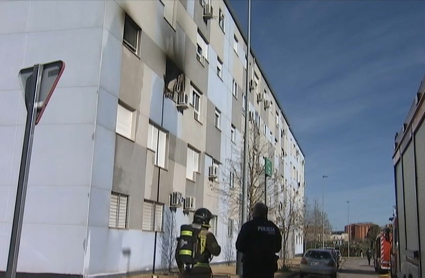 Incendio en Cáceres