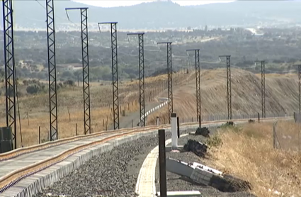 Tramo de las obras del tren 