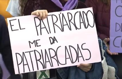 Pancarta en las manifestaciones del 8M